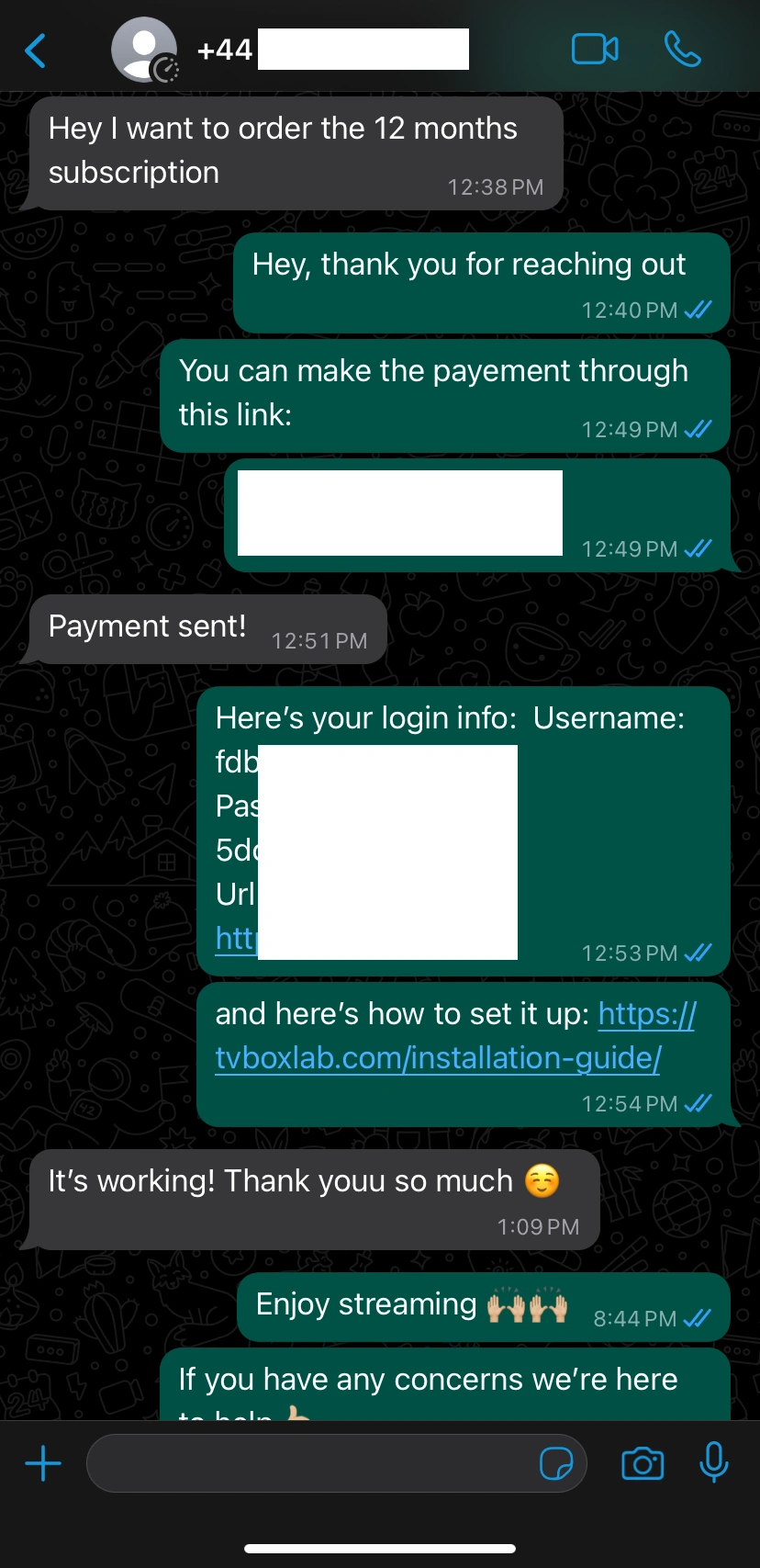 Customer review 1